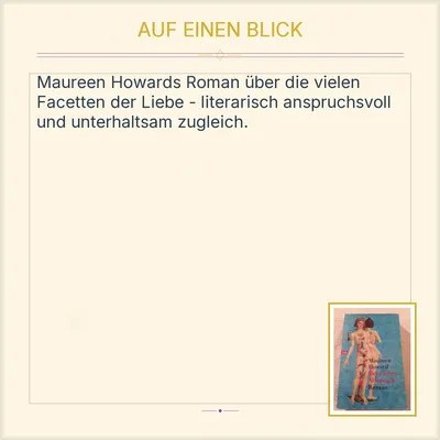 Der Liebes-Almanach Roman - Maureen Howard | btb Verlag | Liebesroman