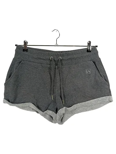 LASCANA Active Damen Shorts Sweatshorts Grau Gr. 36-38 S Baumwolle