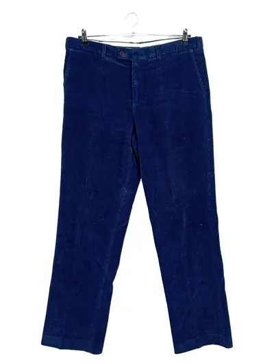Charles Tyrwhitt Herren Cordhose 38/32 Blau Klassisch Baumwolle