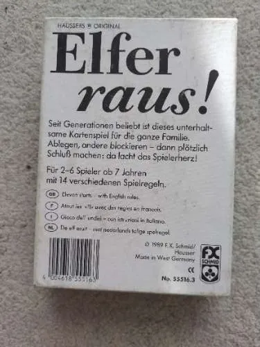 F.X. Schmid Elfer raus! Haussers Original Kartenspiel Familie Gesellschaftsspiel