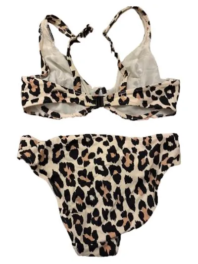 Freya Damen Bikini Set 85E Beige Animal-Print Leo-Muster Bademode