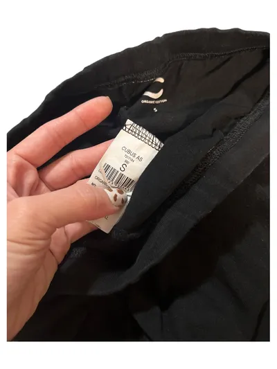 Cubus Damen Capri Leggings Schwarz Größe S Organic Cotton Basic