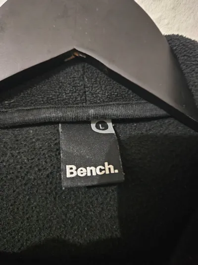 Bench. Damen Fleecejacke Schwarz Gr. L Stehkragen Reißverschluss