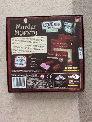 Noris Escape Room Das Spiel Erweiterung Murder Mystery Brettspiel