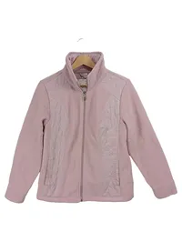 Collection L Damen Fleecejacke Gr. 38 Rosa Stehkragen Reißverschluss 1