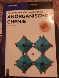 Anorganische Chemie Riedel Janiak 8. Auflage De Gruyter Studium Fachbuch 1