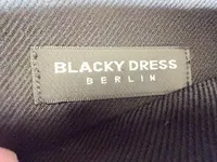 Blacky Dress Berlin Faltenrock Damen Gr. 38 Schwarz Klassisch Wolle 2