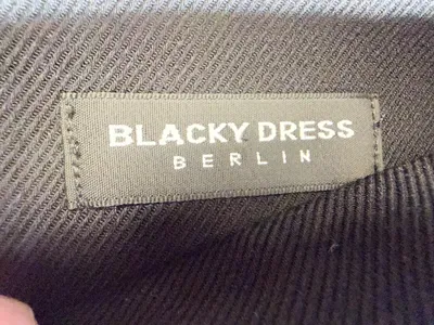 Blacky Dress Berlin Faltenrock Damen Gr. 38 Schwarz Klassisch Wolle