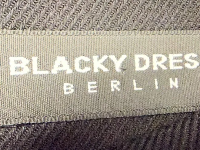 Blacky Dress Berlin Faltenrock Damen Gr. 38 Schwarz Klassisch Wolle 3