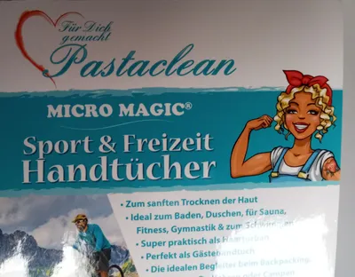 Pastaclean Micro Magic Sport & Freizeit Handtuch 100x50cm Lila Mikrofaser