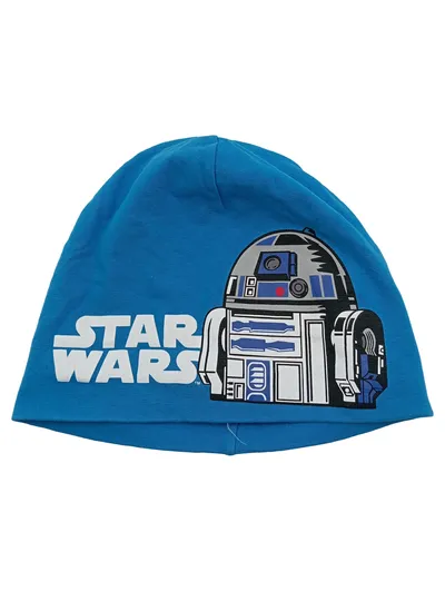 Star Wars R2-D2 Kinder Mütze Beanie Blau Baumwolle Jersey