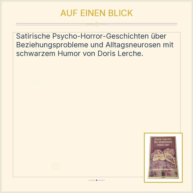 Du streichelst mich nie! Doris Lerche Fischer Psycho Horror Picture Show Buch 2