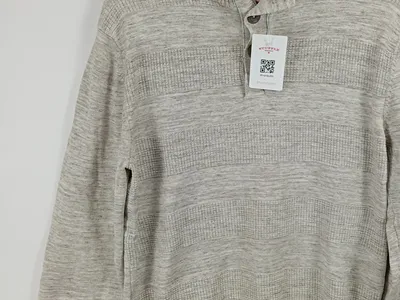Canda C&A Herren Pullover Strickpullover Beige Gr. L Baumwolle