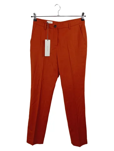 René Lezard Damen Anzughose Gr. 36 Orange Wolle Business NEU