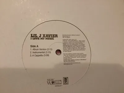 Lil J Xavier I Love My Music Vinyl Single Hip-Hop