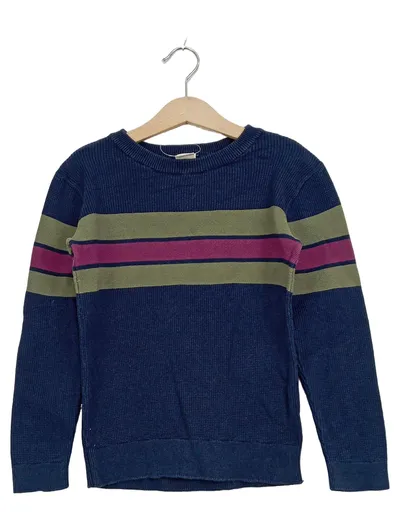 ALANA Kinder Pullover Gr. 122 Blau Gestreift Baumwolle Langarm Strick