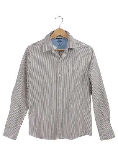 IZOD Saltwater Herren Hemd Langarm Gestreift Slim Fit Gr. S