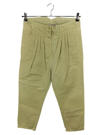Closed Damen Stoffhose Chino Gr. 40 hellgrün Baumwolle Falten