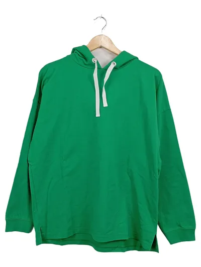 Qiéro! Kapuzenpullover Damen Gr. 40 Grün Hoodie Basic Baumwolle