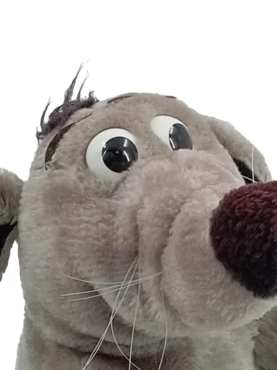DIMO-TEX Kuscheltier Maus Ratte grau nostalgisch Plüschtier 24cm