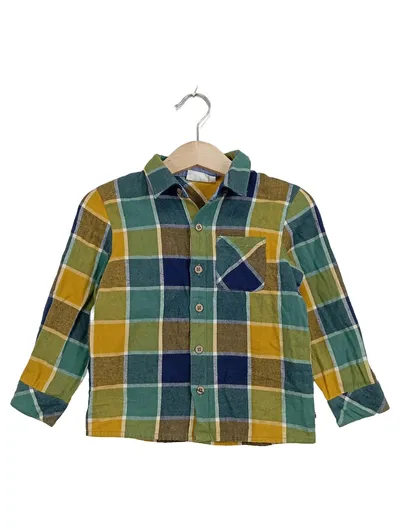 People Wear Organic Flanellhemd Kinder Gr. 86/92 Kariert Bio-Baumwolle