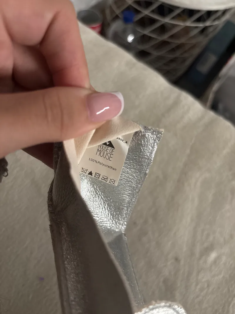 House of Mouse Schlüsselanhänger Mini Geldbörse Silber Herz Karabiner 3