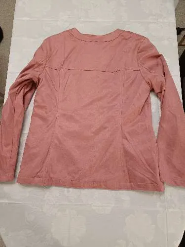 Atlas For Women Damen Leichte Jacke Gr. 36-38 Rosa Nieten Reißverschluss