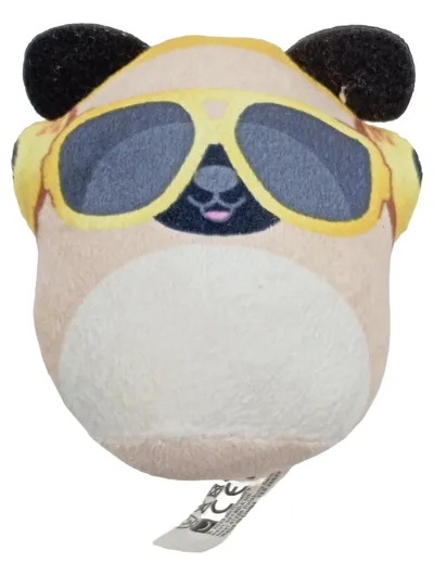 Squishmallows Plüschtier Mops mit Sonnenbrille 9cm Kuscheltier Beige