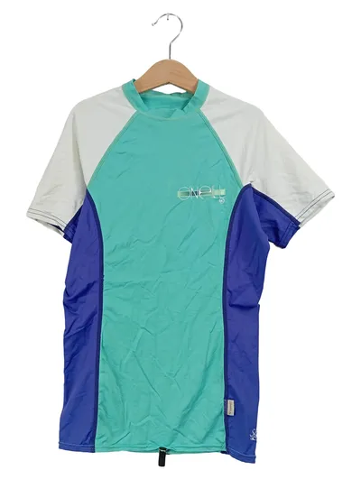 O'Neill Rashguard UV-Shirt Damen Gr. S Türkis Blau Weiß Surfshirt
