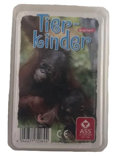 ASS Altenburger Tier-Kinder Quartett Kartenspiel Natur Tiere