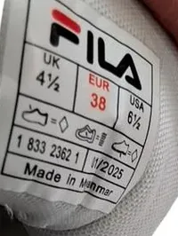 FILA Sneaker Low Damen Sportschuhe Freizeit Weiß Größe 38 Schnürung 3