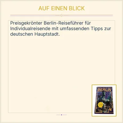 Berlin Reiseführer Michael Müller Verlag Reisehandbuch Testsieger 1998 1999