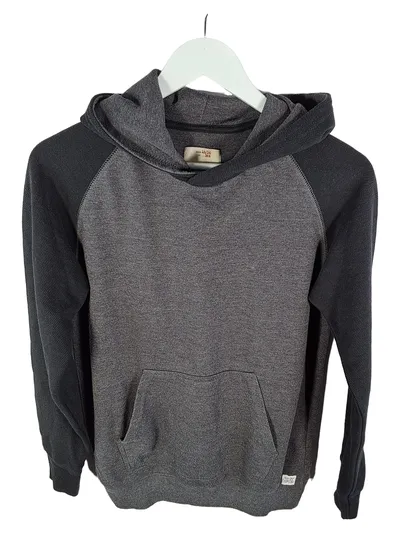 ZARA Kids Kapuzenpullover Hoodie Raglan Grau Schwarz Gr. 164 Jungen