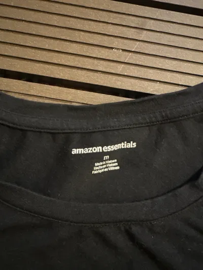Amazon Essentials Damen T-Shirt Basic Kurzarm Schwarz Gr. M