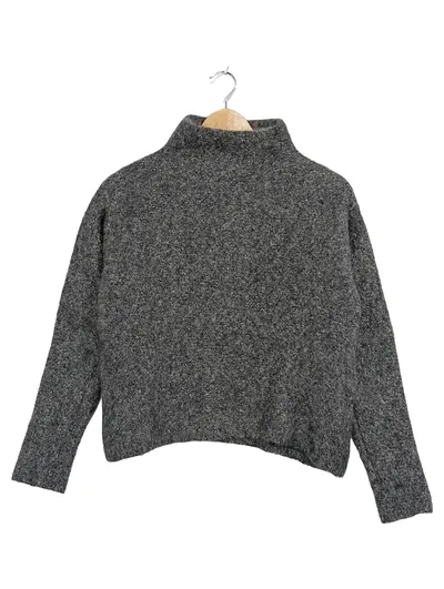 'S Max Mara Damen Pullover Rollkragen Grau Gr. 38 M Klassisch