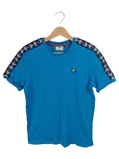 FILA T-Shirt Kinder Gr. 158-164 Blau Sportshirt Logo Tape