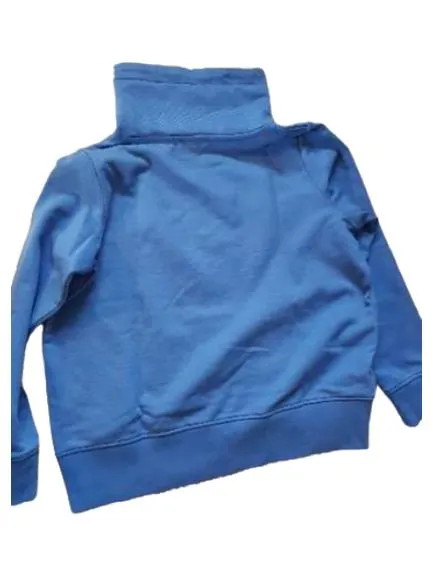 EDC Damen Sweatshirt Stehkragen Kordelzug Blau Gr. XL Casual 3