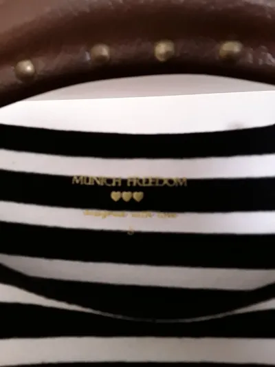 Munich Freedom Damen Langarmshirt Gestreift Schwarz Weiß Gr. S Maritim