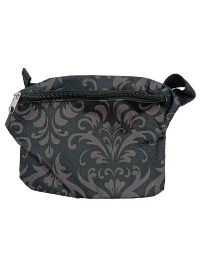 Bauchtasche Gürteltasche Damen Schwarz Florales Muster Polyester Casual