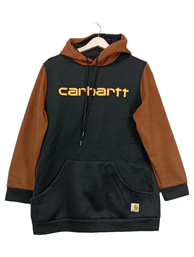 Carhartt Kapuzenpullover Hoodie Herren Gr. L Schwarz Braun Outdoor