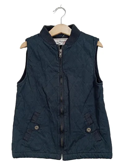 Jacadi Sporting Club Steppweste Kinder Gr. 128 Navy Blau Reißverschluss