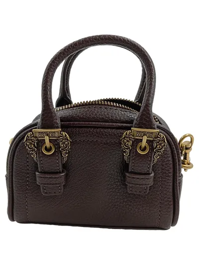 Versace Jeans Couture Mini Henkeltasche Damen Braun Leder Goldkette