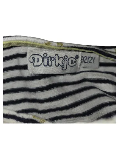 Dirkje Kinder T-Shirt Jungen Gr. 92 Weiß Blau Gestreift Safari