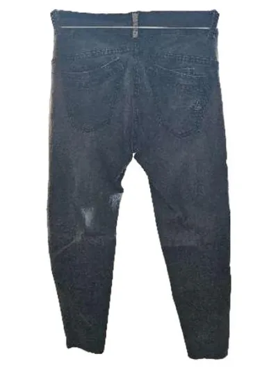 Buena Vista Damen Jeans Slim Fit Grau Größe M 38 Knopfleiste Stretch