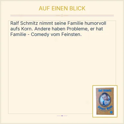 Schmitz' Mama - Ralf Schmitz | Fischer Taschenbuch | Humorbuch Familie