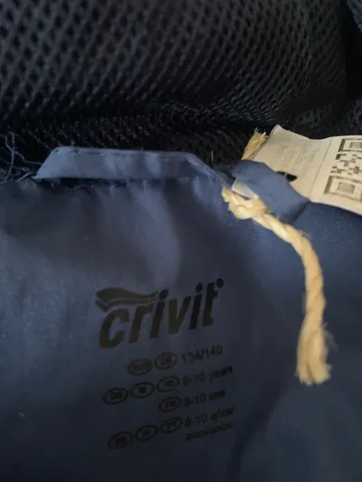 Crivit Kinder Regenjacke Gr. 134/140 Blau Outdoor Kapuze Windbreaker