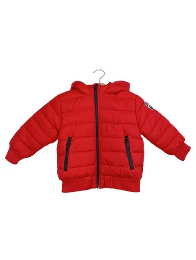 Infinity Kids Steppjacke Kinder Gr. 92 Rot Kapuze Winterjacke