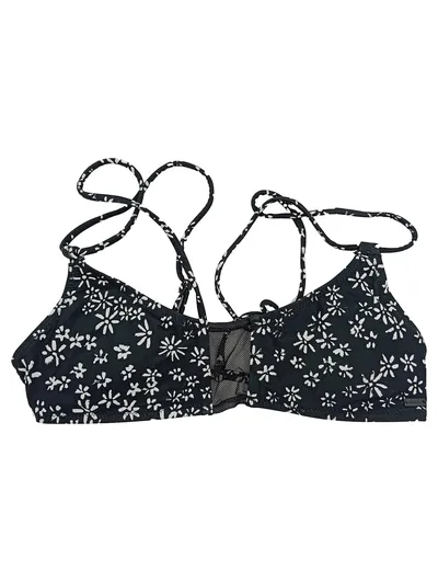 Volcom Damen Bikini Oberteil Schwarz Blumenmuster Gr. 38 M