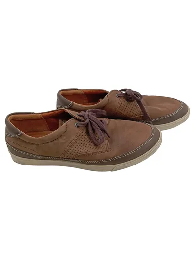 ECCO Herren Schnürschuhe Leder Braun Gr. 42 Casual Sneaker