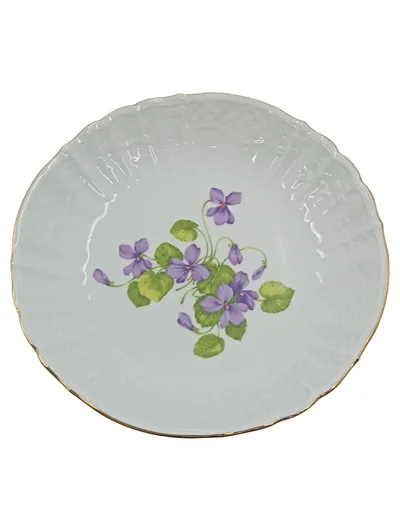 Kaiser Porzellan Sammelteller Viola Veilchen Motiv W.Germany 20cm